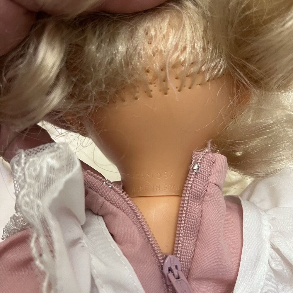 Famous Doll 16” Spain Blonde Hair Blue Sleeping Eyes - Picture 10 of 11